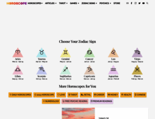 tarot.horoscope.com screenshot