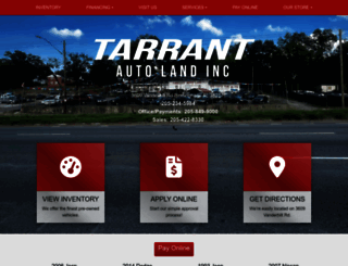 tarrantautoland.com screenshot