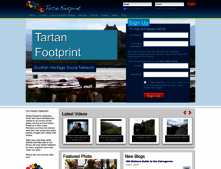 tartanfootprint.com screenshot