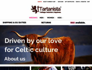 tartanista.co.uk screenshot