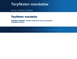 taryfikatormandatow.pl screenshot