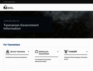 tas.gov.au screenshot