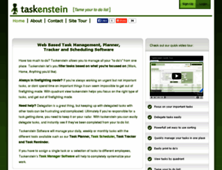 taskenstein.com screenshot