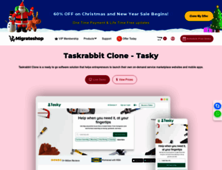 taskrabbitclonescript.migrateshop.com screenshot