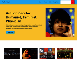 taslimanasrin.com screenshot
