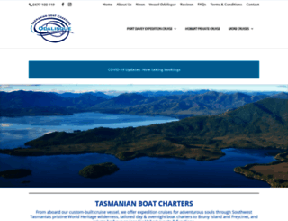 tasmanianboatcharters.com.au screenshot