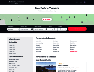 tasmanianhotels.com screenshot