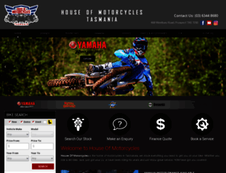 tasmotorcyclewarehouse.com.au screenshot
