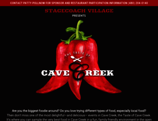 tasteofcavecreek.com screenshot