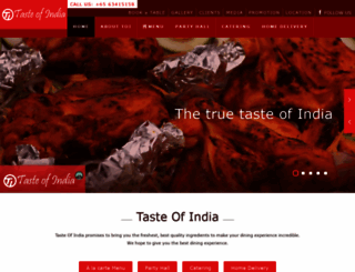 tasteofindia.sg screenshot