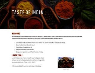 tasteofindiasa.com screenshot