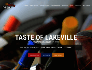 tasteoflakeville.org screenshot