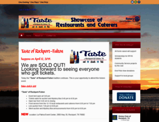 tasteofrockport.com screenshot