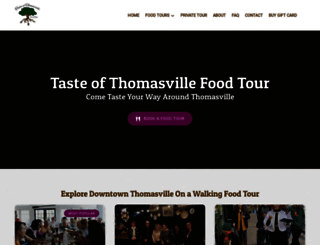 tasteofthomasvillefoodtour.com screenshot
