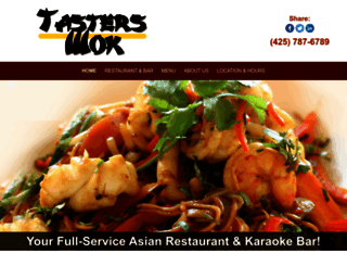 tasterswokrestaurant.com screenshot