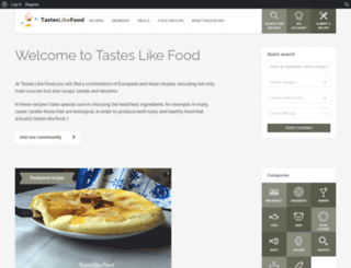tasteslikefood.com screenshot