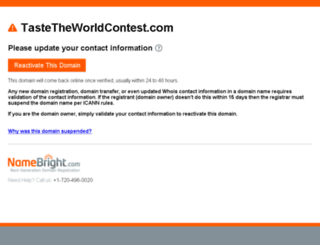 tastetheworldcontest.com screenshot