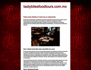 tastybitesfoodtours.com.mx screenshot