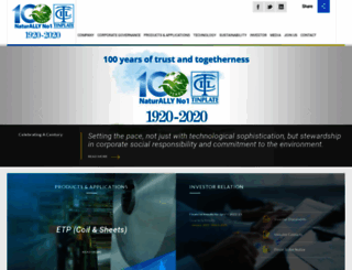 tatatinplate.com screenshot