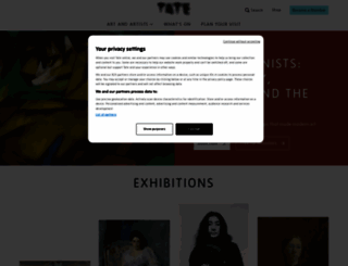 tate.org.uk screenshot