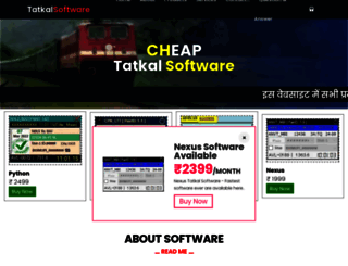 tatkal.software screenshot