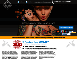tattooinsure.co.uk screenshot