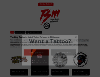 tattooshopsmelbourne.com.au screenshot