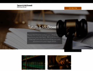 tatum-mcdowell.com screenshot