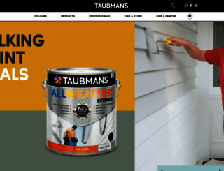 taubmans.com.au screenshot