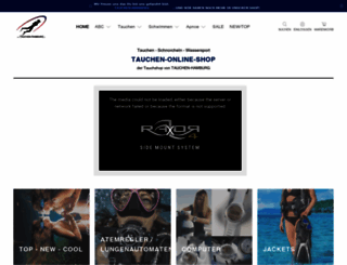 tauchen-online-shop.de screenshot