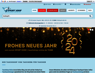 tauchshop-online.de screenshot
