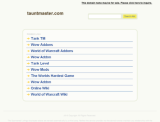 tauntmaster.com screenshot