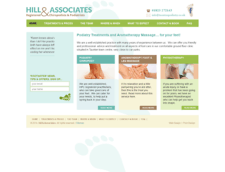 tauntonpodiatry.co.uk screenshot