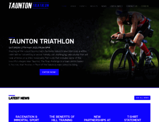tauntontriathlon.com screenshot