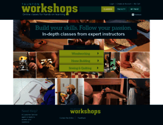 tauntonworkshops.com screenshot