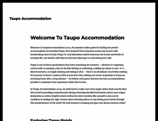 taupoaccommodation.co.nz screenshot
