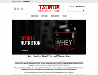 taurushealthandfitness.co.uk screenshot