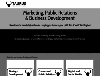 taurusmarketingservices.co.uk screenshot
