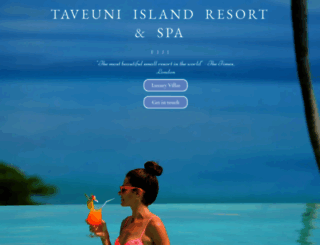 taveuniislandresort.com screenshot