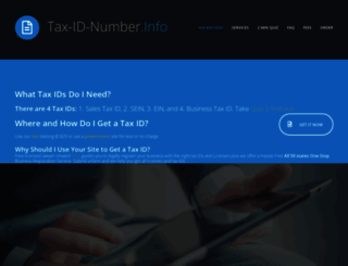 tax-id-number.info screenshot