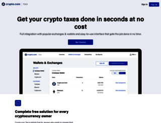 tax.crypto.com screenshot