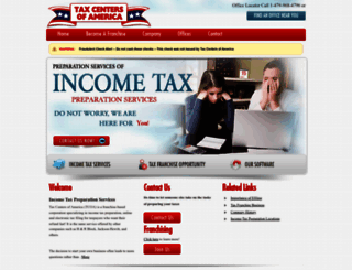 taxcentersofamerica.net screenshot
