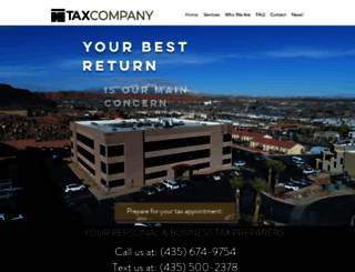 taxcompany.com screenshot