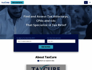 taxcure.com screenshot