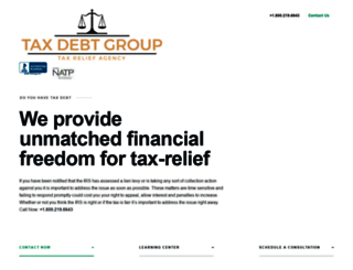 taxdebtgroup.com screenshot