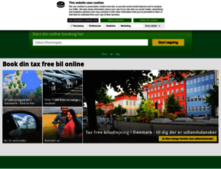 taxfreecars.dk screenshot