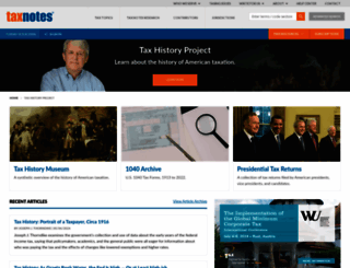 taxhistory.org screenshot
