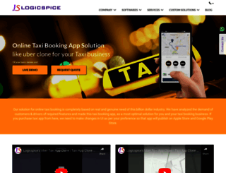 taxi-booking-app.logicspice.com screenshot