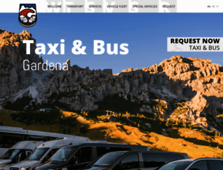 taxi-busgardena.com screenshot
