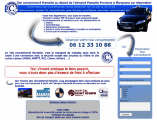 taxi-conventionne-13.com screenshot
